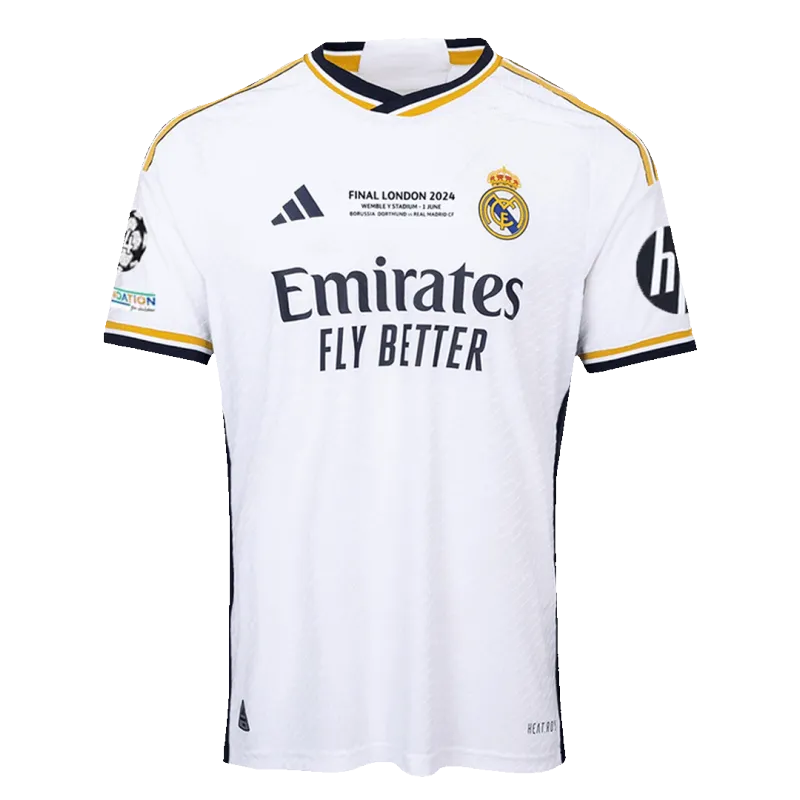 Real Madrid Home Authentic Soccer Jersey 2023/24 – UCL FINAL
