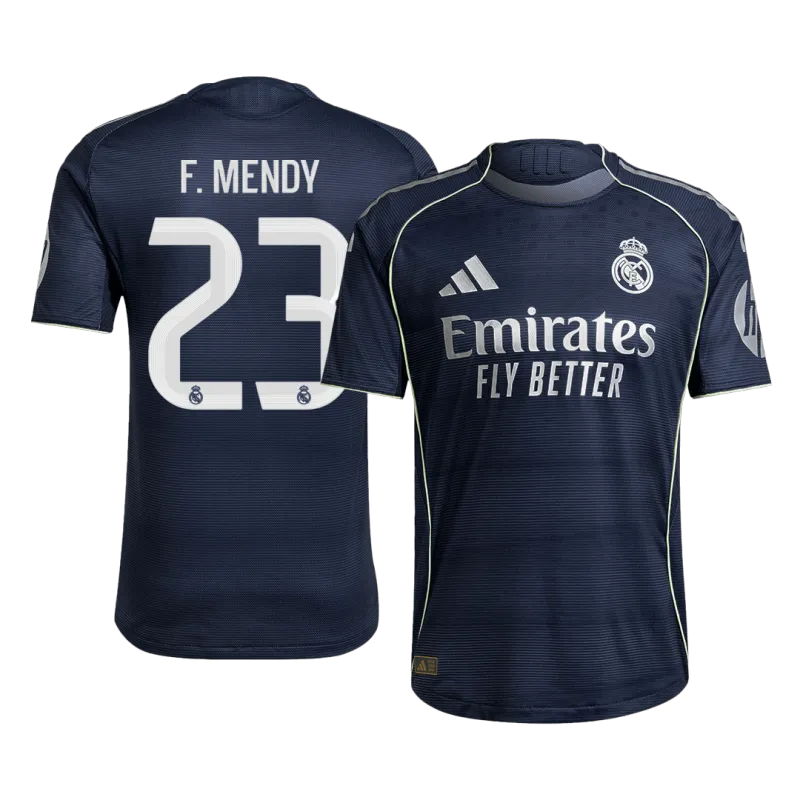 F.MENDY #23 Real Madrid Away Authentic Soccer Jersey 2025/26