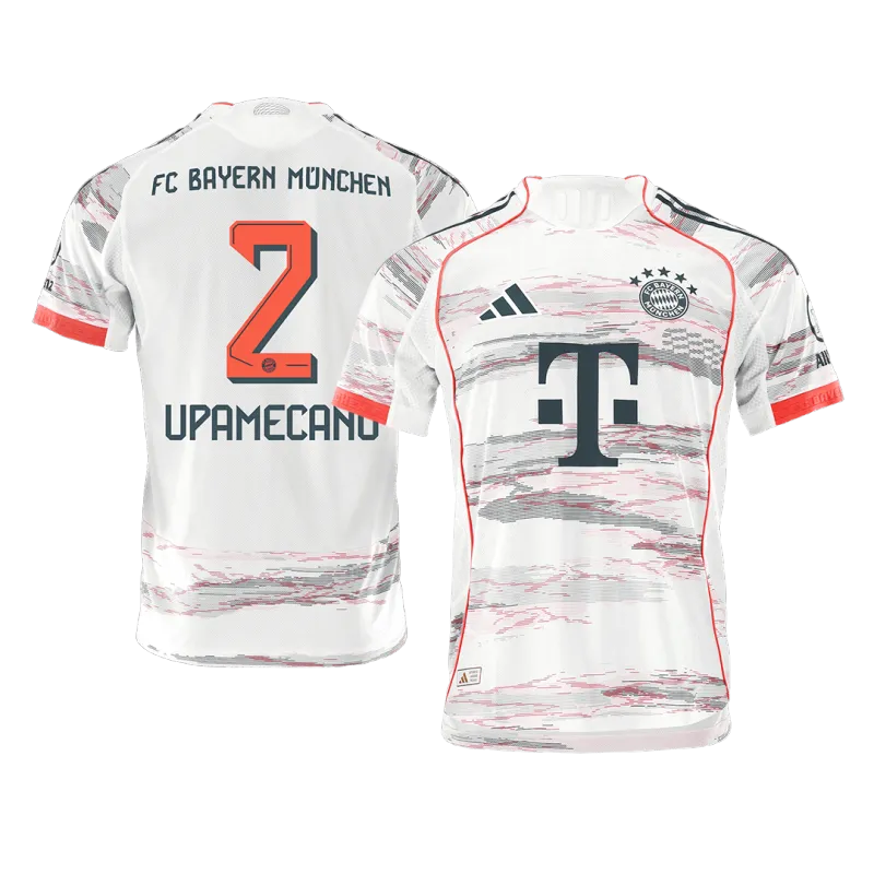 UPAMECANO #2 Bayern Munich Away Authentic Soccer Jersey 2025/26
