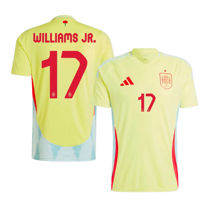 WILLIAMS JR. #17 Spain Away Soccer Jersey EURO 2024