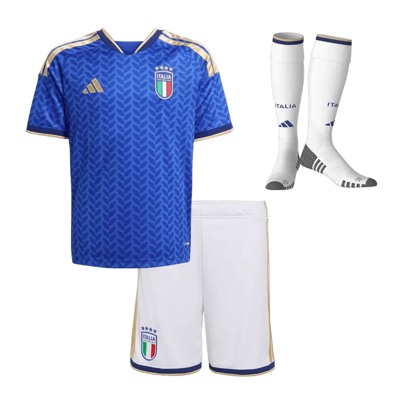 Italy Home World Cup Kids Soccer Jerseys Full Kit 2025/26