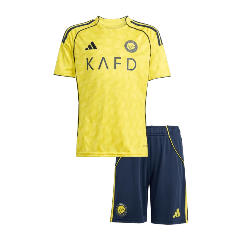 Al Nassr Home Kids Soccer Jerseys Kit 2025/26