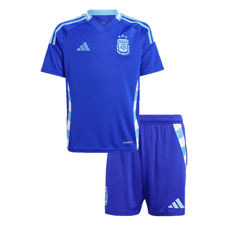 Argentina Away Kids Soccer Jerseys Kit Copa America 2024