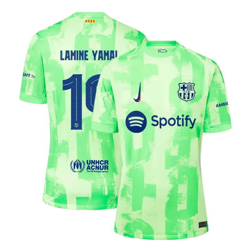 LAMINE YAMAL #19 Barcelona Third Away Soccer Jersey 2024/25 – UCL