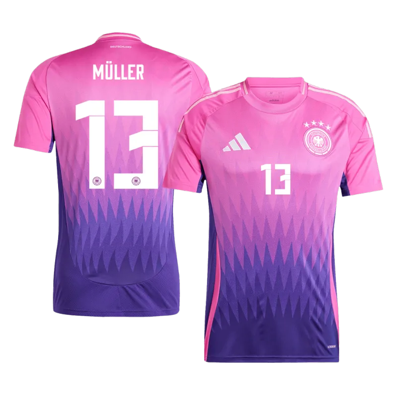 MÜLLER #13 Germany Away Soccer Jersey EURO 2024
