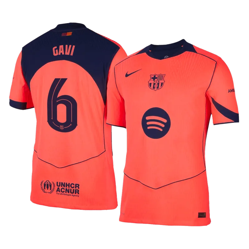 GAVI #6 Barcelona Third Away Authentic Soccer Jersey 2025/26 – UCL