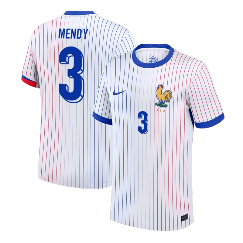 MENDY #3 France Away Soccer Jersey 2024