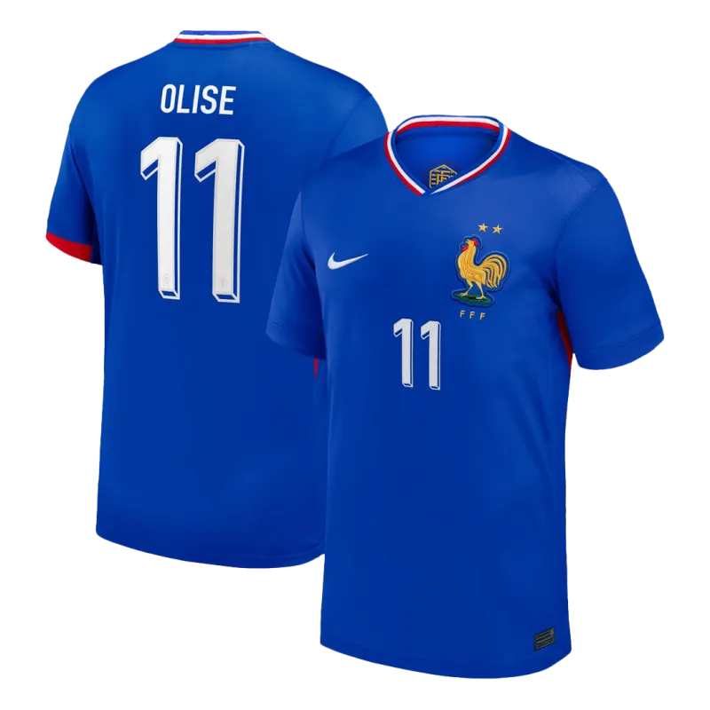 OLISE #11 France Home Soccer Jersey 2024