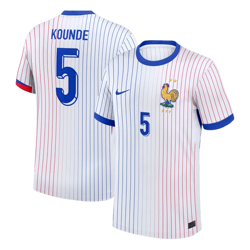 KOUNDE #5 France Away Soccer Jersey 2024