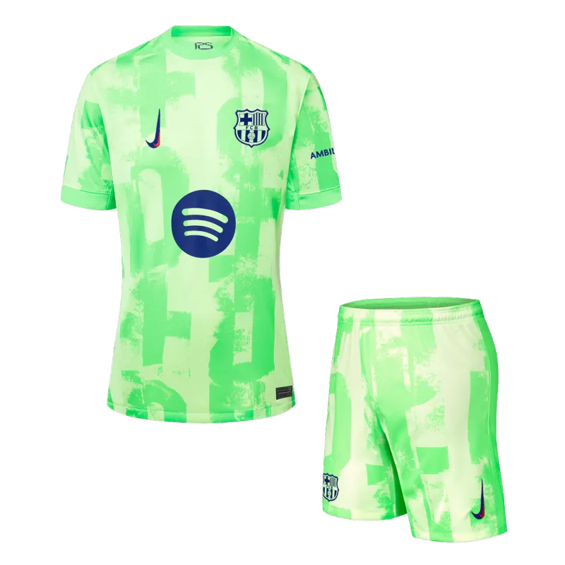 Barcelona Third Away Jerseys Kit 2024/25 – (Spotify Logo Without Text)