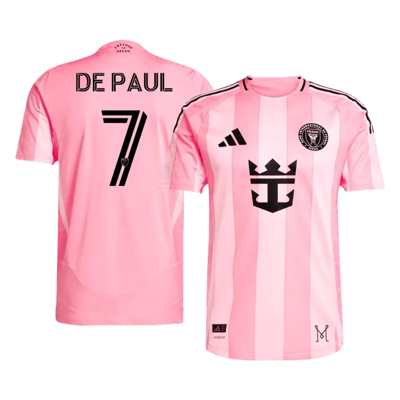 DE PAUL #7 Inter Miami CF Home Authentic Soccer Jersey 2025