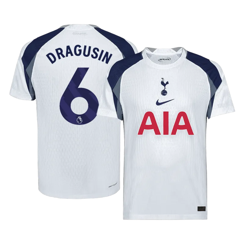 DRAGUSIN #6 Tottenham Hotspur Home Authentic Soccer Jersey 2025/26