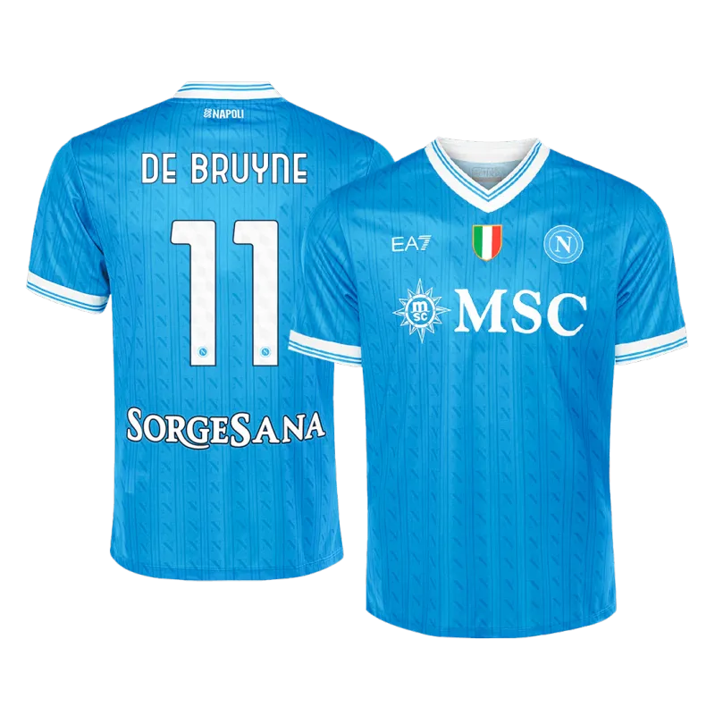 DE BRUYNE #11 Napoli Home Soccer Jersey 2025/26