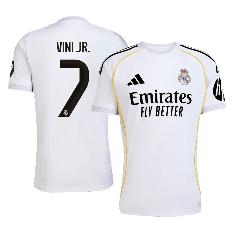 VINI JR. #7 Real Madrid Home Soccer Jersey 2025/26