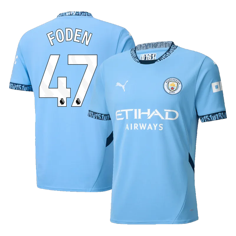 FODEN #47 Manchester City Home Soccer Jersey 2024/25