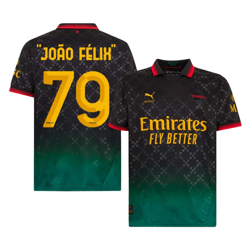“JOÃO FÉLIX” #79 AC Milan Fourth Away Soccer Jersey 2024/25