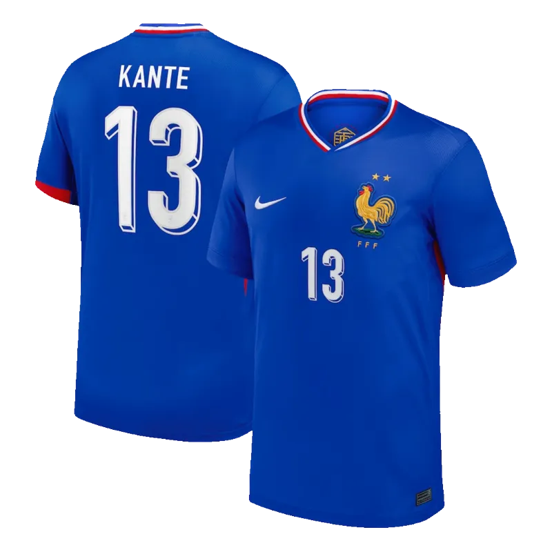 KANTE #13 France Home Soccer Jersey EURO 2024