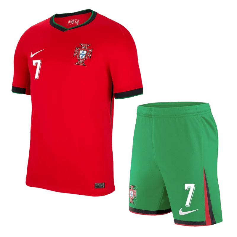 RONALDO #7 Portugal Home Jerseys Kit EURO 2024