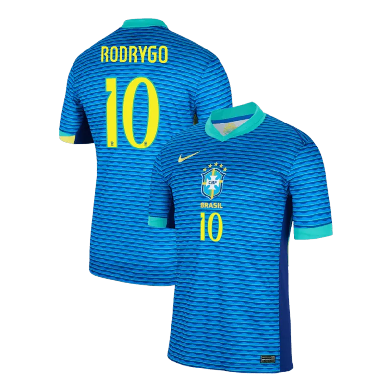 RODRYGO #10 Brazil Away Soccer Jersey Copa America 2024
