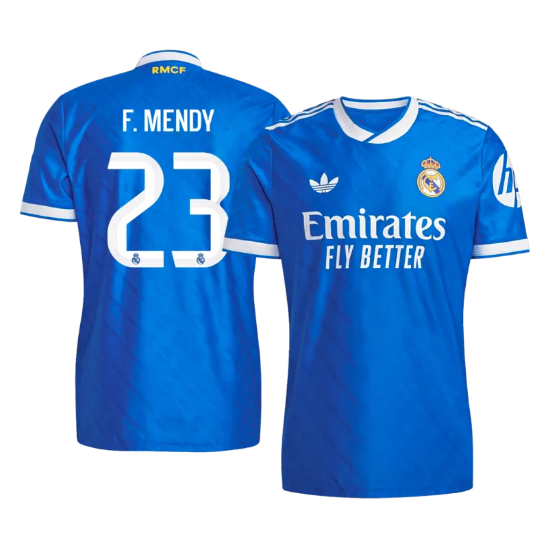 F. MENDY #23 Real Madrid Third Away Authentic Soccer Jersey 2025/26