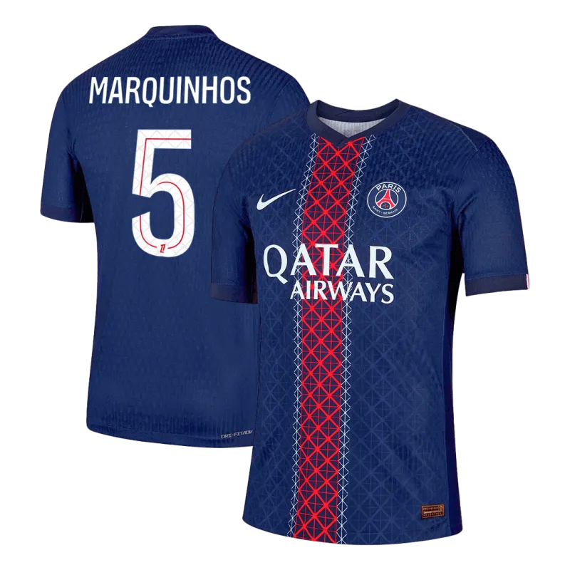 MARQUINHOS #5 PSG Home Authentic Soccer Jersey 2025/26