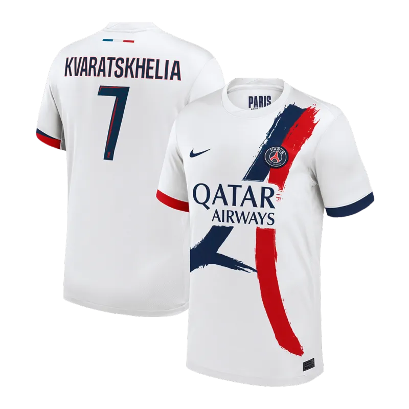 KVARATSKHELIA #7 PSG Away Soccer Jersey 2024/25
