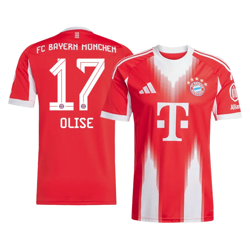 OLISE #17 Bayern Munich Home Soccer Jersey 2025/26
