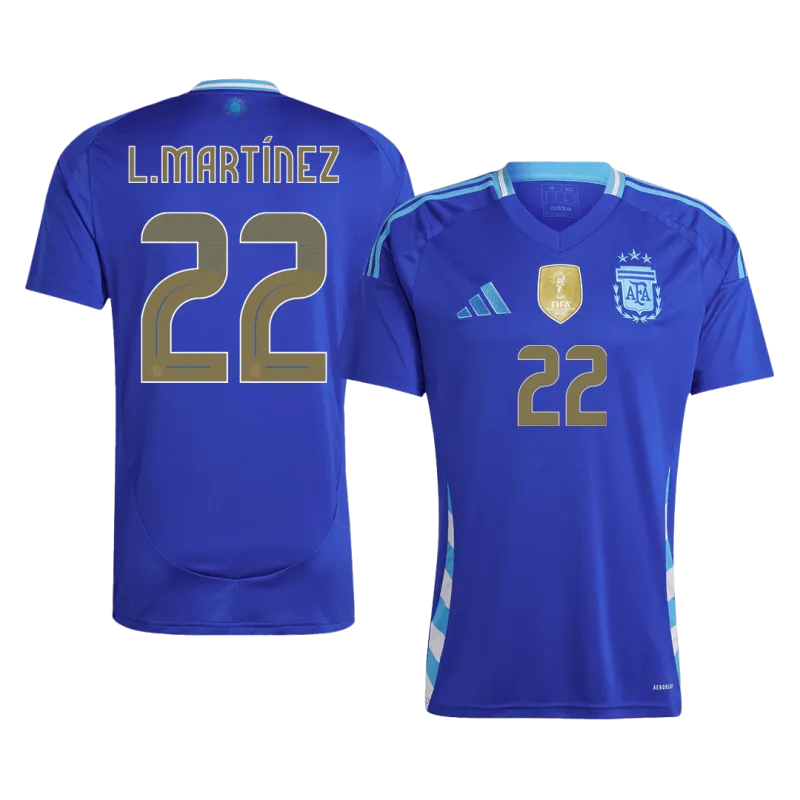 L.MARTÍNEZ #22 Argentina Away Soccer Jersey 2024