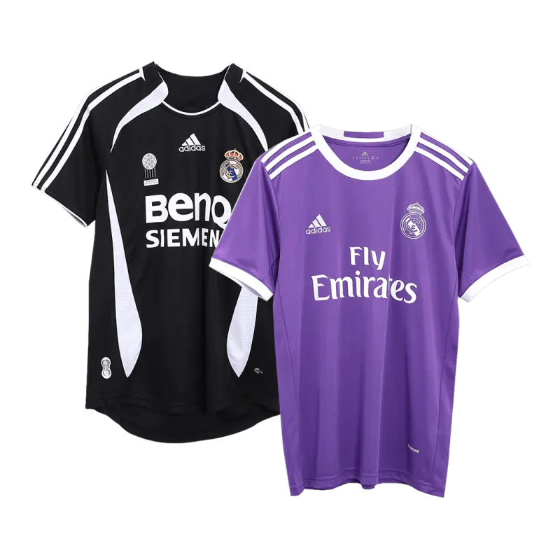 Vintage Jersey Real Madrid Away 2006/07 & Vintage Jersey Real Madrid Away 2016/17