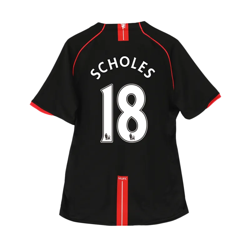 Vintage Soccer Jersey SCHOLES #18 Manchester United Away 2007/08