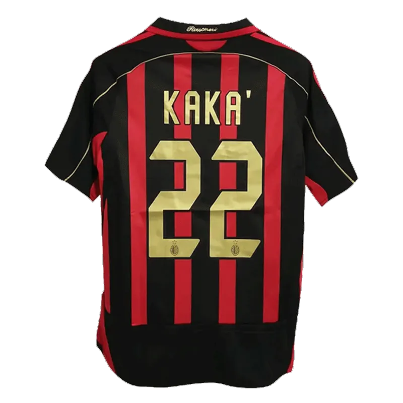 Vintage Soccer Jersey KAKA’ #22 AC Milan Home 2006/07