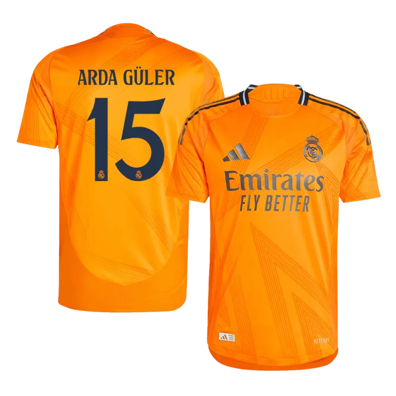 ARDA GÜLER #15 Real Madrid Away Authentic Soccer Jersey 2024/25