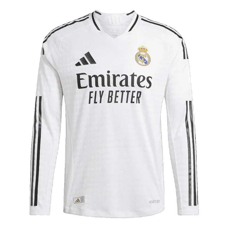 Authentic Real Madrid Home Long Sleeve Soccer Jersey 2024/25