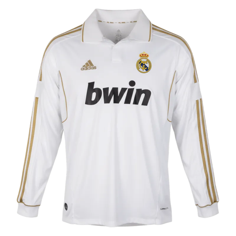 Retro Soccer Jersey Real Madrid Home Long Sleeve 2011/12
