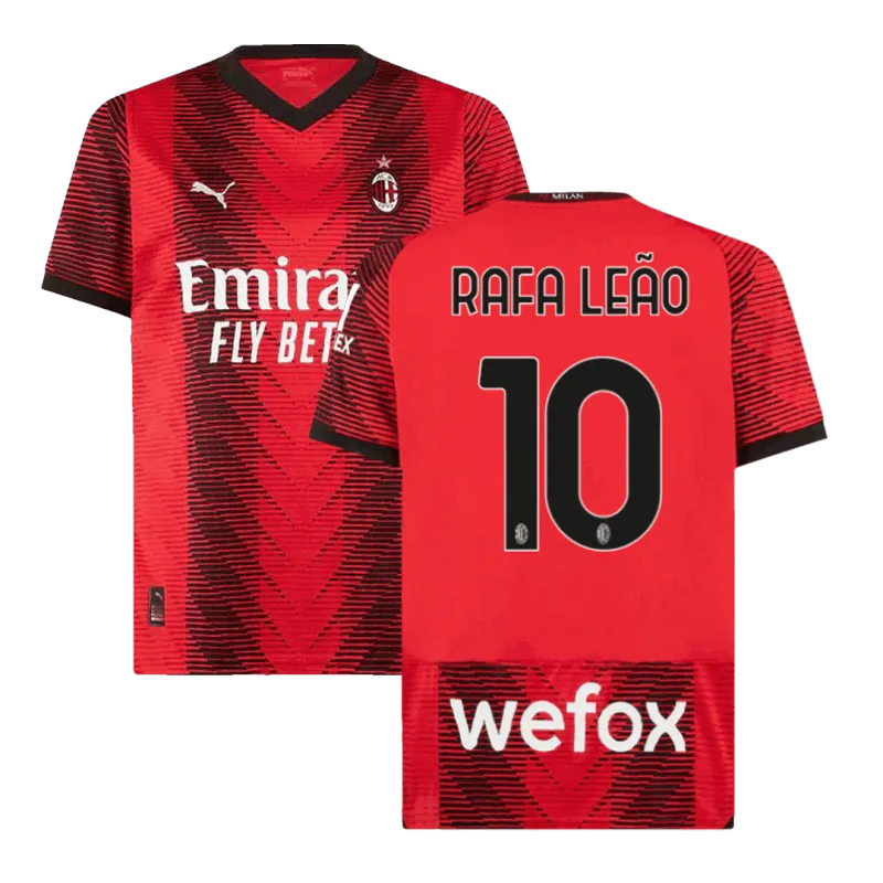 RAFA LEÃO #10 AC Milan Home Jersey 2023/24