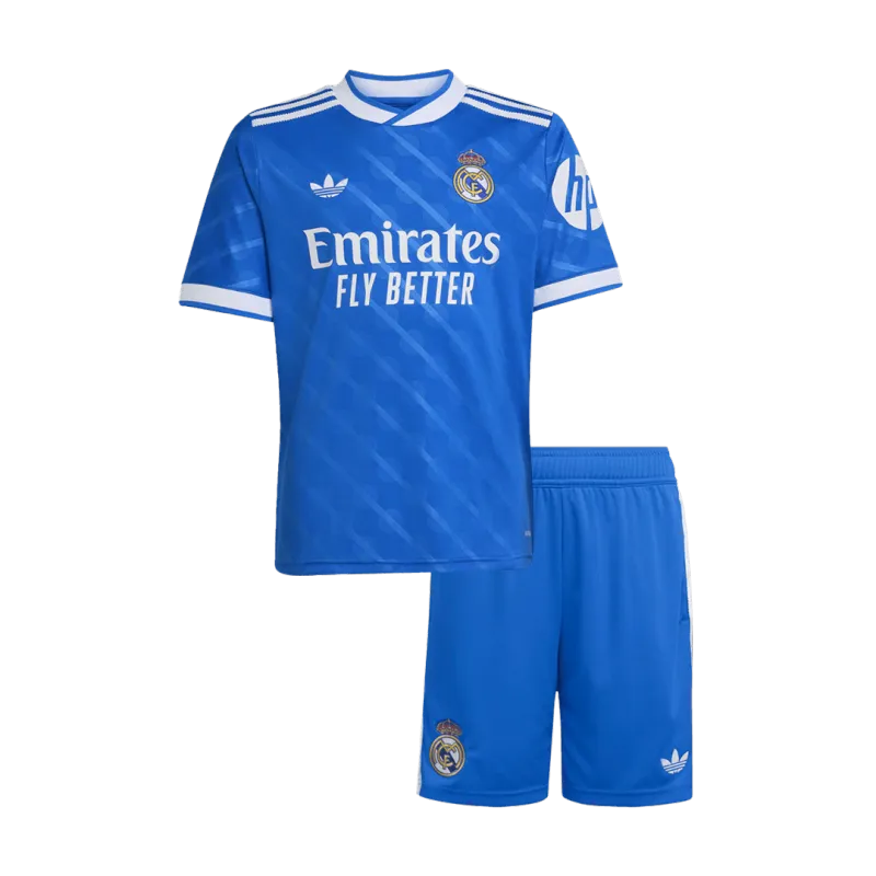 Real Madrid Third Away Kids Soccer Jerseys Kit 2025/26