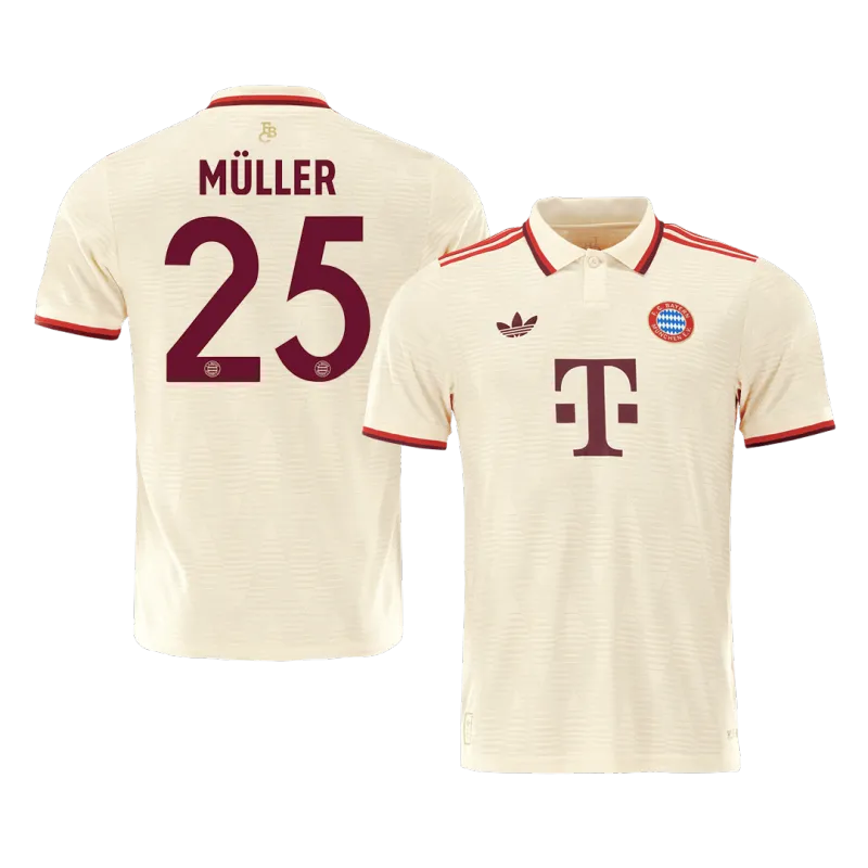 MÜLLER #25 Bayern Munich Third Away Authentic Soccer Jersey 2024/25 – UCL