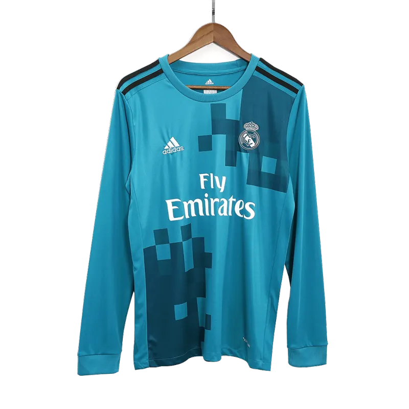 Vintage Soccer Jersey Real Madrid Third Away Long Sleeve 2017/18