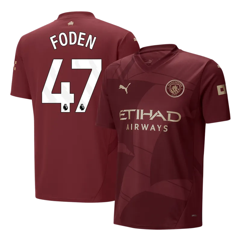 FODEN #47 Manchester City Third Away Soccer Jersey 2024/25
