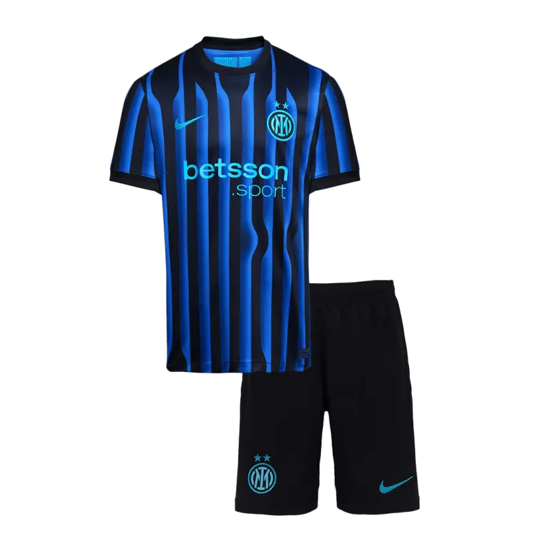 Inter Milan Home Kids Soccer Jerseys Kit 2025/26