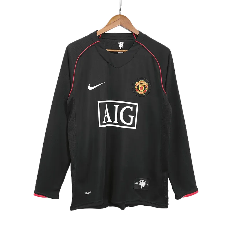 Vintage Soccer Jersey Manchester United Away Long Sleeve 2007/08