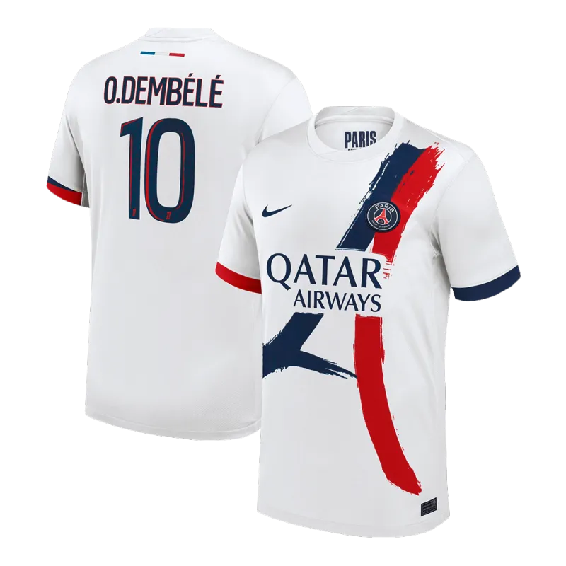 O.DEMBÉLÉ #10 PSG Away Soccer Jersey 2024/25