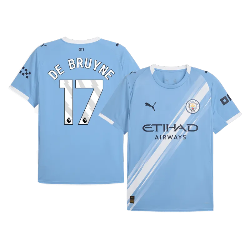 DE BRUYNE #17 Manchester City Home Soccer Jersey 2025/26