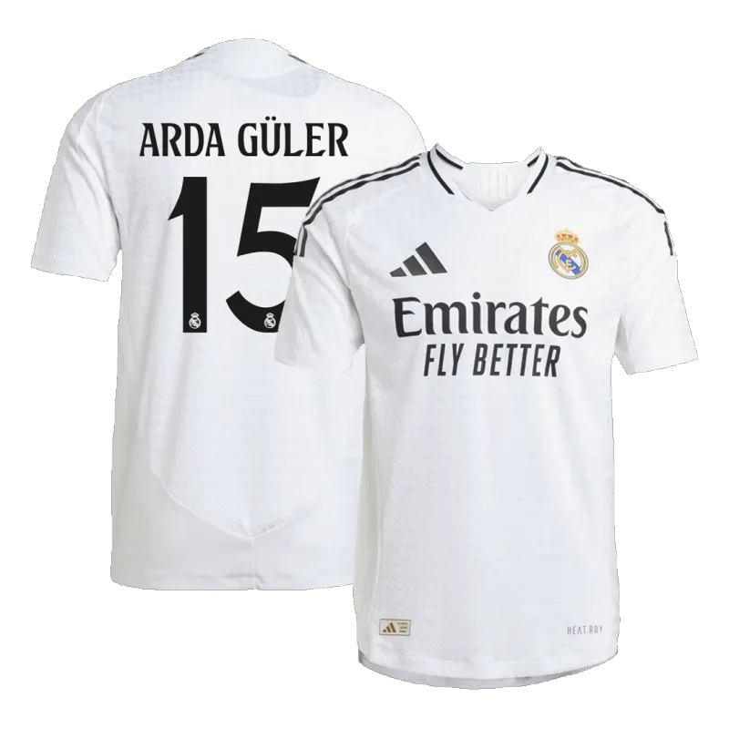 ARDA GÜLER #15 Real Madrid Home Authentic Soccer Jersey 2024/25