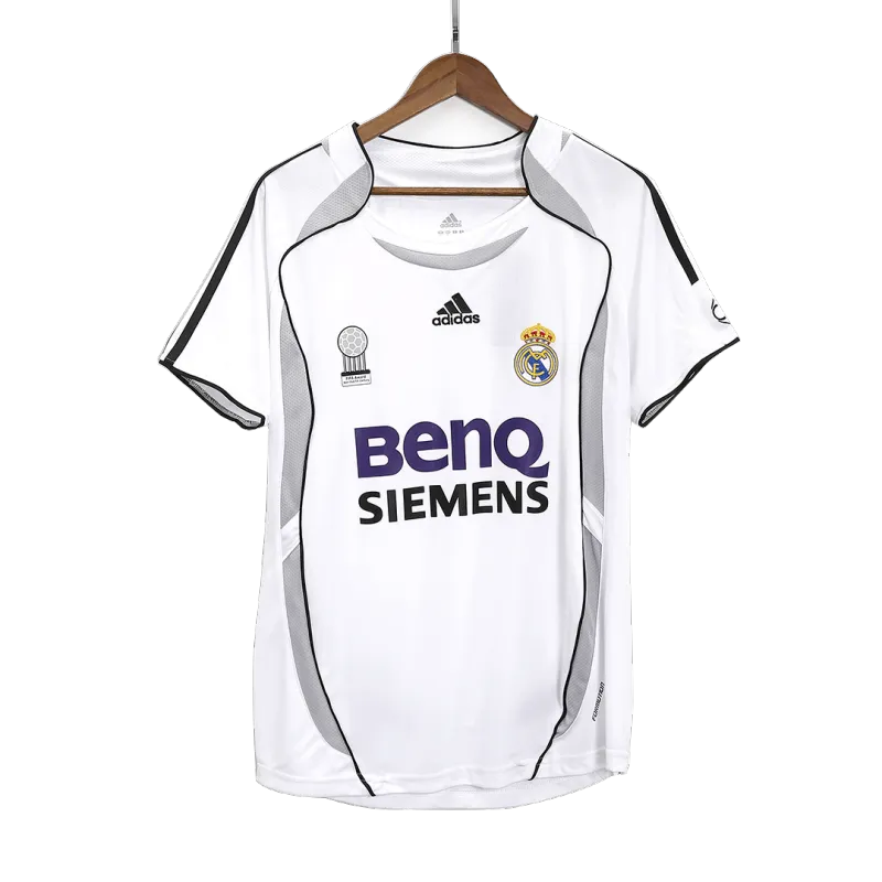 Vintage Soccer Jersey Real Madrid Home 2006/07