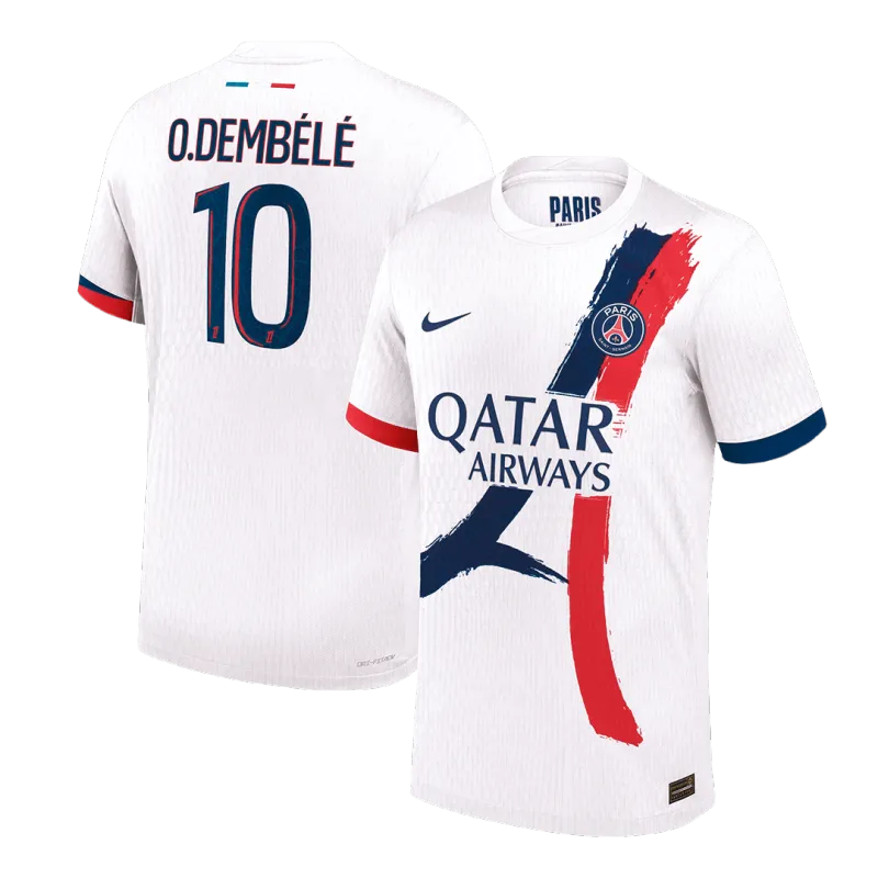 O.DEMBÉLÉ #10 PSG Away Authentic Soccer Jersey 2024/25