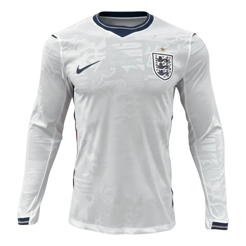 England Home Long Sleeve Player Version Jersey World Cup 2026