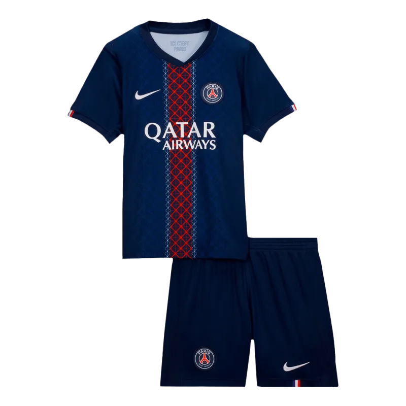 PSG Home Kids Soccer Jerseys Kit 2025/26