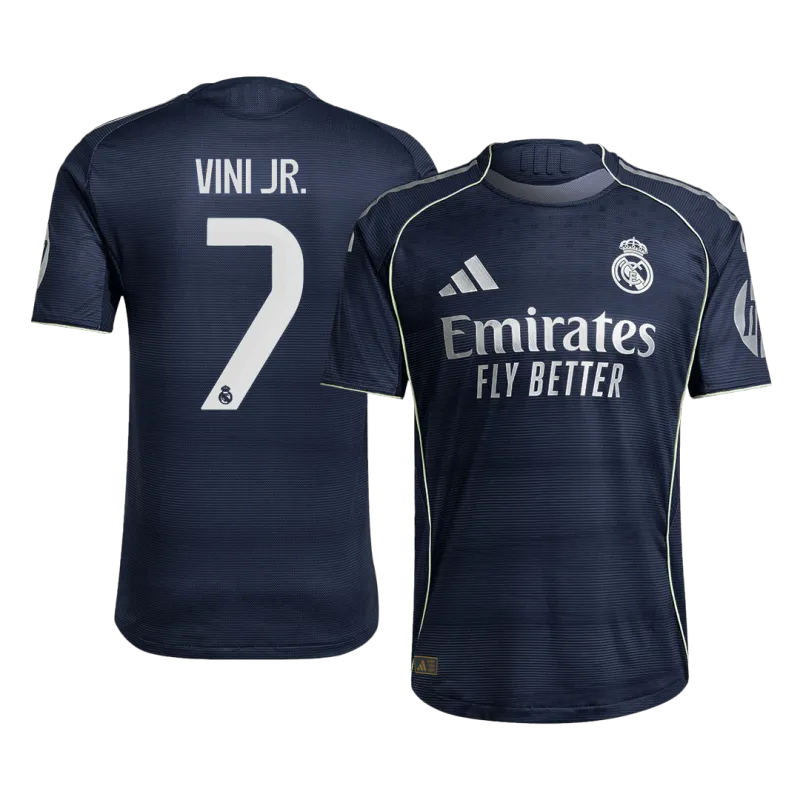 VINI JR. #7 Real Madrid Away Authentic Soccer Jersey 2025/26