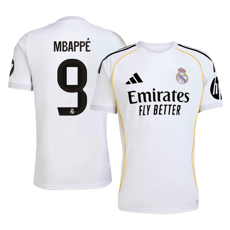 MBAPPÉ #9 Real Madrid Home Soccer Jersey 2025/26